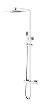 Regendoucheset Quadro vierkant 22 cm douchekop chroom, Ophalen of Verzenden, Nieuw