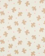 Double Gauze Katoen Vogels Ecru, Hobby en Vrije tijd, Stoffen en Lappen, Nieuw, Overige kleuren