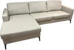 Leren bank Match, 2.5-zitsbank + Longchair (274x90cm) - Echt, 250 tot 300 cm, Hoekbank, Ophalen of Verzenden, Modern