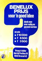 Vintage poster over prijsvraag veilig en gezond werken, Verzamelen, Verzenden, Nieuw, Overige onderwerpen, Met lijst