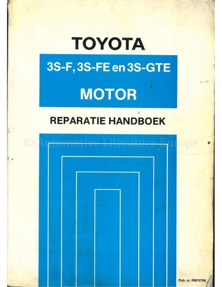 1986 TOYOTA CARINA II | CELICA | CAMRY 3S-F | 3S-FE |, Auto diversen, Handleidingen en Instructieboekjes