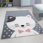 Kindervloerkleed | Kids Leuke Kat | Roze | 80x150 cm, Huis en Inrichting, Stoffering | Tapijten en Kleden, Verzenden, Nieuw