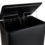 Pedaalemmer - zwart - 2x30 liter, Verzenden, Nieuw