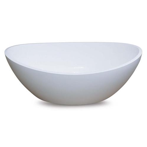 Waskom Luca Sanitair Ovaal 55x34x17cm Mineral Stone 12mm Dik, Doe-het-zelf en Verbouw, Sanitair, Overige typen, Nieuw, Ophalen of Verzenden
