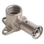 Henco muurplaat 16x1/2 binnendraad kort messing - 2P-1604K, Verzenden, Nieuw