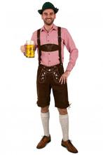 Apres Ski Broek Kort Donker Bruin Paul, Kleding | Heren, Carnavalskleding en Feestkleding, Ophalen of Verzenden, Nieuw