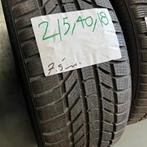 2 x Continental 215-40-18 Winterbanden 7,5mm, Auto-onderdelen, Banden en Velgen, 18 inch, Band(en), Personenwagen, Gebruikt