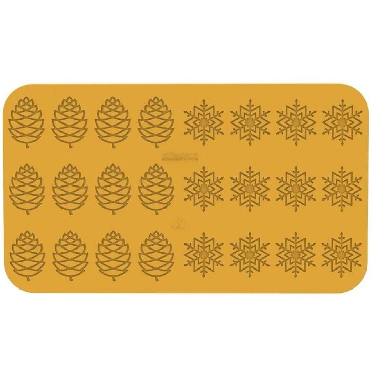 Silikomart Siliconen Mat Inverno (24x) 6,7x4,7cm, Hobby en Vrije tijd, Taarten en Cupcakes maken, Nieuw, Verzenden