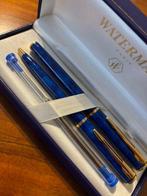 Waterman - WATERMAN APOSTROPHE MARBLE BLUE LACQUER GOLD TRIM, Verzamelen, Pennenverzamelingen, Nieuw