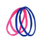 Haarband Endless Sport Elastiek Nylon 4 Stuks Roze Blauw, Nieuw