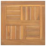 vidaXL Tafelblad vierkant 40x40x2,5 cm massief teakhout, Huis en Inrichting, Verzenden, Nieuw