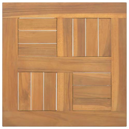 vidaXL Tafelblad vierkant 40x40x2,5 cm massief teakhout, Huis en Inrichting, Tafels | Eettafels, Nieuw, Verzenden