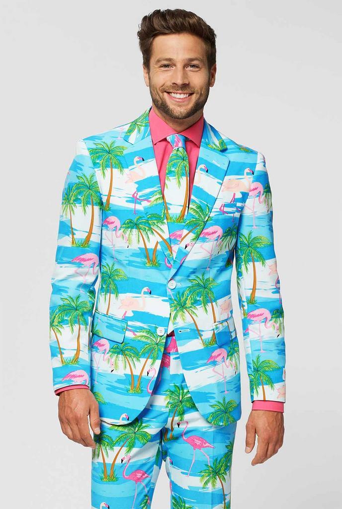 Flaminguy Tropical Kostuum - 52, Kleding | Dames, Carnavalskleding en Feestkleding, Verzenden