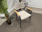Te Velde sandro aluminium-rope tuinstoel antraciet, Tuin en Terras, Tuinsets en Loungesets, Nieuw, Overige materialen, Stoel