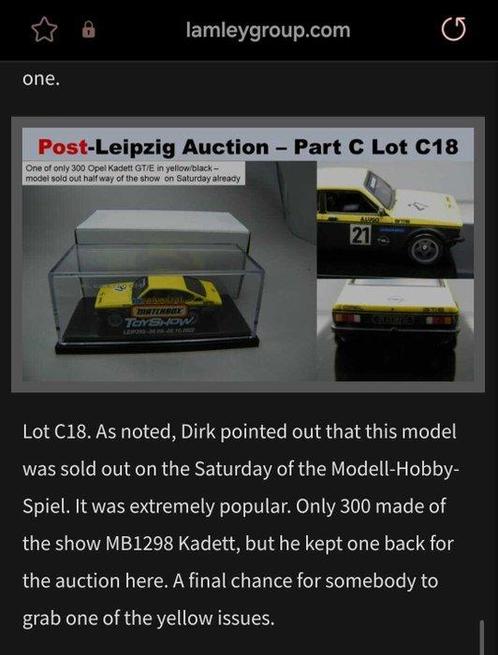 Matchbox - Speelgoedauto Opel Kadett C GT-E - 1970-1980 -, Hobby en Vrije tijd, Modelauto's | 1:5 tot 1:12