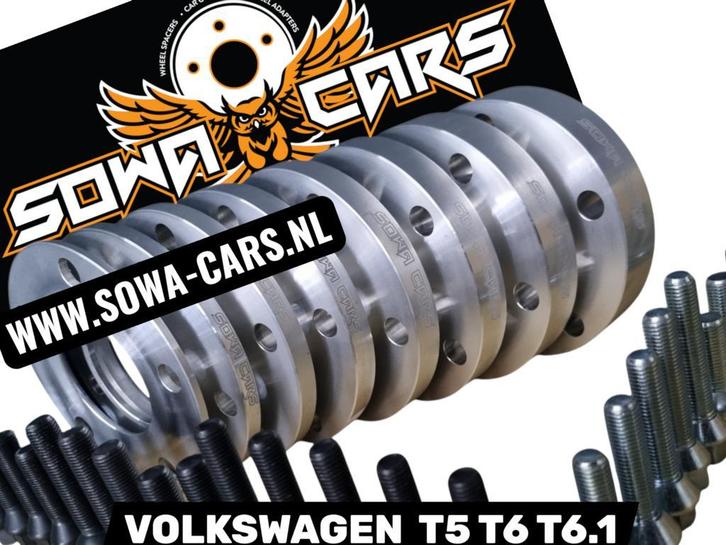 Spoorverbreders VW T5 T6 T6.1 Spacers 5x120 65,1 15mm, Auto diversen, Tuning en Styling, Verzenden
