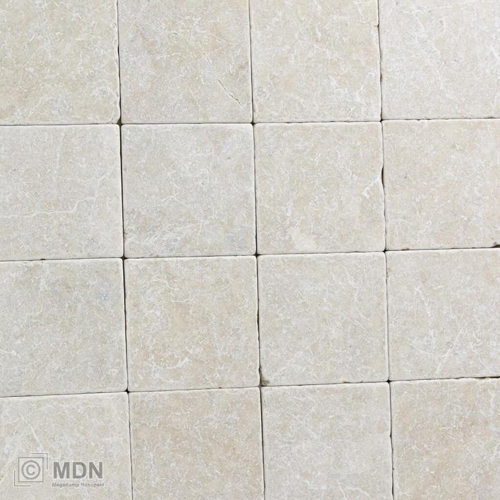 Turks hardsteen beige getrommeld 10x10, Doe-het-zelf en Verbouw, Tegels, Nieuw, Verzenden