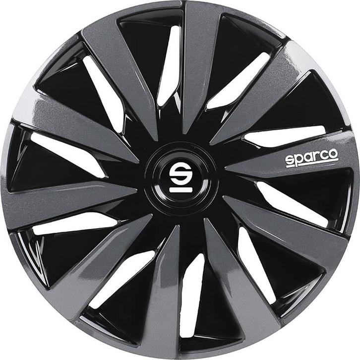 Sparco Wieldoppen Lazio - 14 inch - Zwart/Grijs, Auto diversen, Auto-accessoires, Nieuw, Ophalen of Verzenden