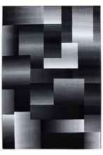 Modern Vloerkleed | Miami | Blokken | Zwart | 120x170 cm, Huis en Inrichting, Stoffering | Tapijten en Kleden, Verzenden, Nieuw