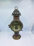 Olielamp - Locomotief - Metaal, Messing, Glas - Treinlamp