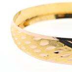 Bicolor gouden slavenarmband; Türkcan | Ø 65 mm, Sieraden, Tassen en Uiterlijk, Armbanden, Ophalen of Verzenden, Gebruikt, Overige kleuren