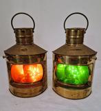 Navigation lamp (2) - Glas, Messing, Antiek en Kunst