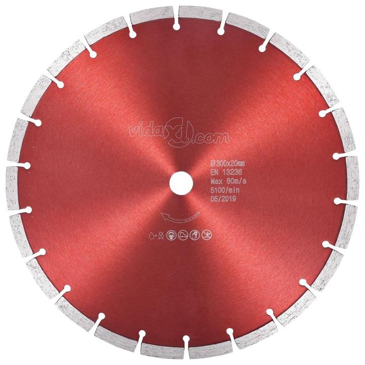 vidaXL Diamantzaagblad 300 mm staal, Doe-het-zelf en Verbouw, Gereedschap | Zaagmachines, Nieuw, Verzenden