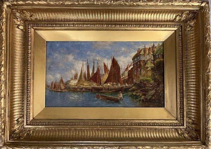 John William Schofield (1865-1944) - Cena de Porto, Antiek en Kunst, Kunst | Schilderijen | Klassiek