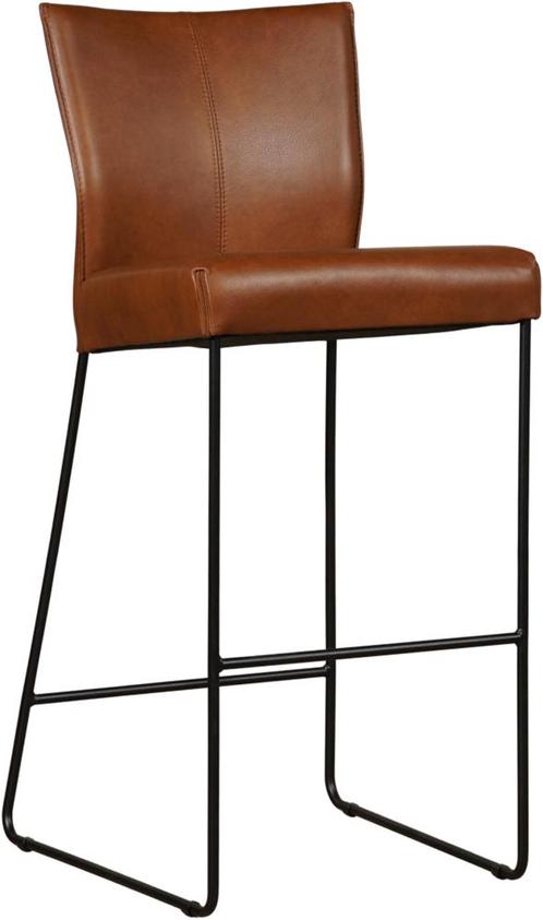 Cognac leren industriële barkruk - Granada leer Savannah (co, Huis en Inrichting, Stoelen, Eén, Overige kleuren, Nieuw, Leer, Ophalen of Verzenden