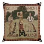 gobelin kussen heren golf 45x45cm, Verzenden, Nieuw
