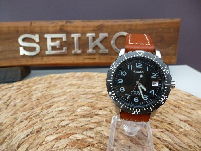 Seiko - Military Black Wave - Zonder Minimumprijs -, Sieraden, Tassen en Uiterlijk, Horloges | Antiek