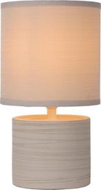 Lucide GREASBY - Tafellamp - Ø 14 cm - 1xE14 - Beige -, Ophalen of Verzenden, Zo goed als nieuw