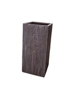 Plantenbak Fiberclay 28x28x60 cm  Wood, Tuin en Terras, Verzenden, Nieuw