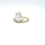 Ring - 14 karaat Geel goud - 3.30ct. tw. Diamant (Lab-grown), Nieuw