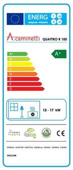Inbouw Houtkachel Quattro 100 Max Links Glas, Verzenden, Nieuw
