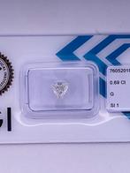 1 pcs Diamant (Natuurlijk) - 0.69 ct - Driehoek - G - SI1 -, Nieuw
