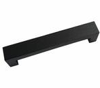 Greep Bench Recht Essen gelakt mat zwart 128 mm, Ophalen of Verzenden, Nieuw