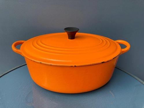 Le Creuset - Braadpan - F - Emaille, Lettertype, Antiek en Kunst, Antiek | Keukenbenodigdheden