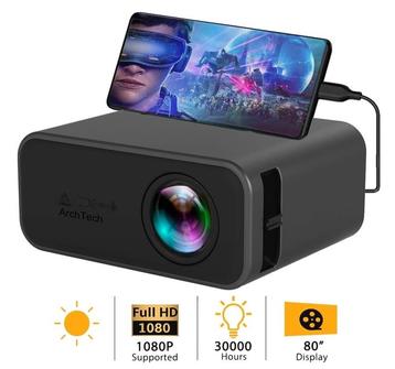 Mini beamer projector Full HD LED HDMI VGA USB SD 1080P *ZWA