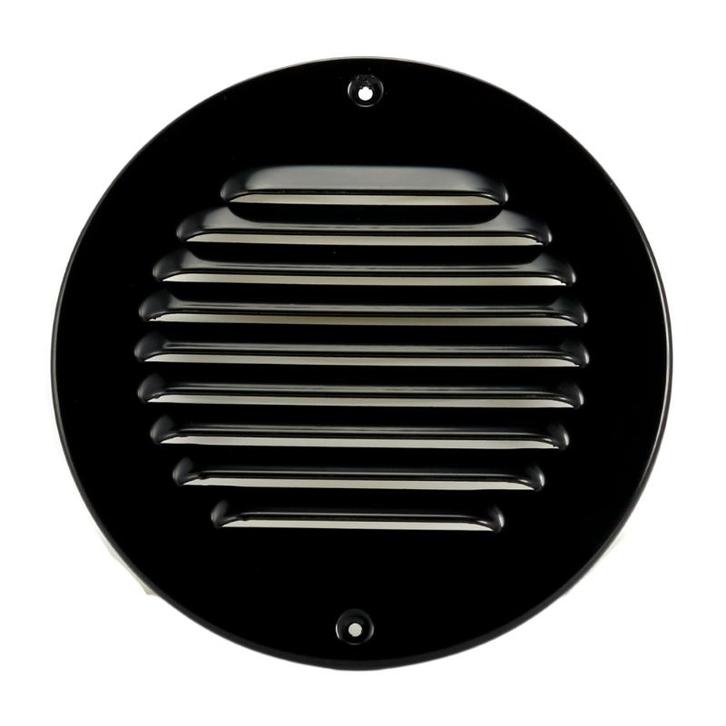 Aluminium rond schoepenrooster ZWART opbouw, Doe-het-zelf en Verbouw, Ventilatie en Afzuiging, Nieuw, Verzenden