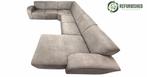 Refurbished 6-zits hoekbank grijs 6 mnd garantie!, Gebruikt, Overige maten, Hoekbank, 300 cm of meer