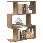 vidaXL Kamerscherm / boekenkast 3-laags 70x24x97 cm hout, Huis en Inrichting, Kasten | Boekenkasten, Verzenden, Nieuw, Overige houtsoorten