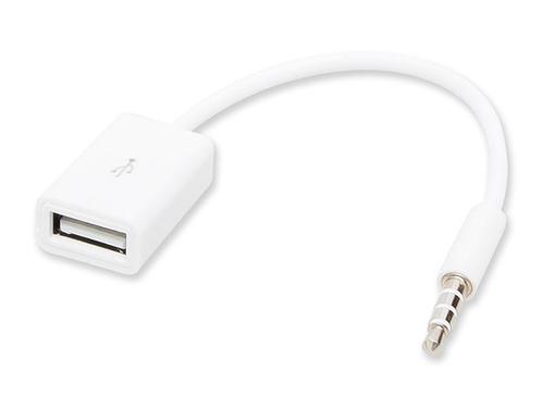 Mini Jack 3,5mm naar USB Female - 15 cm - Wit, Doe-het-zelf en Verbouw, Overige Doe-het-zelf en Verbouw, Nieuw, Ophalen of Verzenden