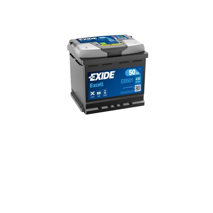 Exide Excell accu | EB501 | 12V 50Ah, Auto-onderdelen, Accu's en Toebehoren, Ophalen of Verzenden