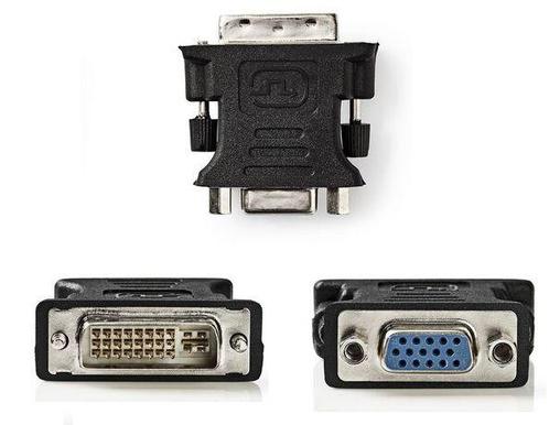 Nedis DVI-I 24+5-Pins Male naar VGA Female Adapter-Standaard, Doe-het-zelf en Verbouw, Elektra en Kabels, Zo goed als nieuw, Ophalen of Verzenden