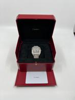 Cartier Santos - Nieuw WSSA0018 - Iced Out - Diamonds, Sieraden, Tassen en Uiterlijk, Overige merken, Staal, Staal, Polshorloge