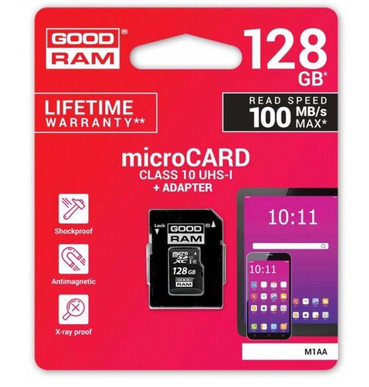 Micro SDXC kaart - 128GB - Klasse 10, Computers en Software, Geheugenkaartlezers, Nieuw, Ophalen of Verzenden