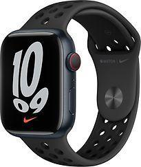 Apple Watch Nike Series 7 45 mm kast van middernacht, Telecommunicatie, Overige Telecommunicatie, Gebruikt, Verzenden