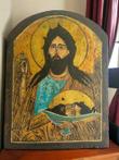 Prachtig oud orthodox houten icoon - Art Deco - Oud hout,