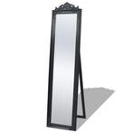 vidaXL Vrijstaande spiegel Barokstijl 160x40cm zwart, Huis en Inrichting, Verzenden, Nieuw
